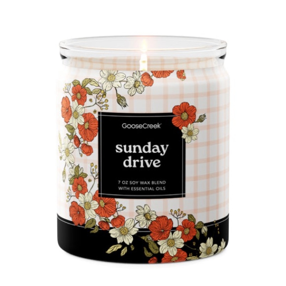 Goose Creek Sunday Drive 7oz single wick soy blend candle Candle